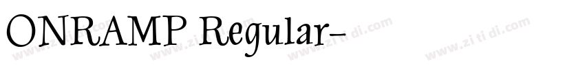 ONRAMP Regular字体转换
